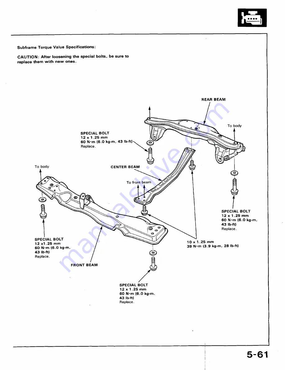 Honda 1991 Accord Aero Deck
1992 Accord Repair Manual Download Page 119