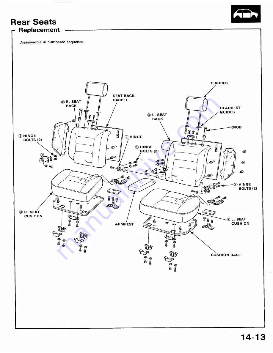 Honda 1991 Accord Aero Deck
1992 Accord Repair Manual Download Page 1248