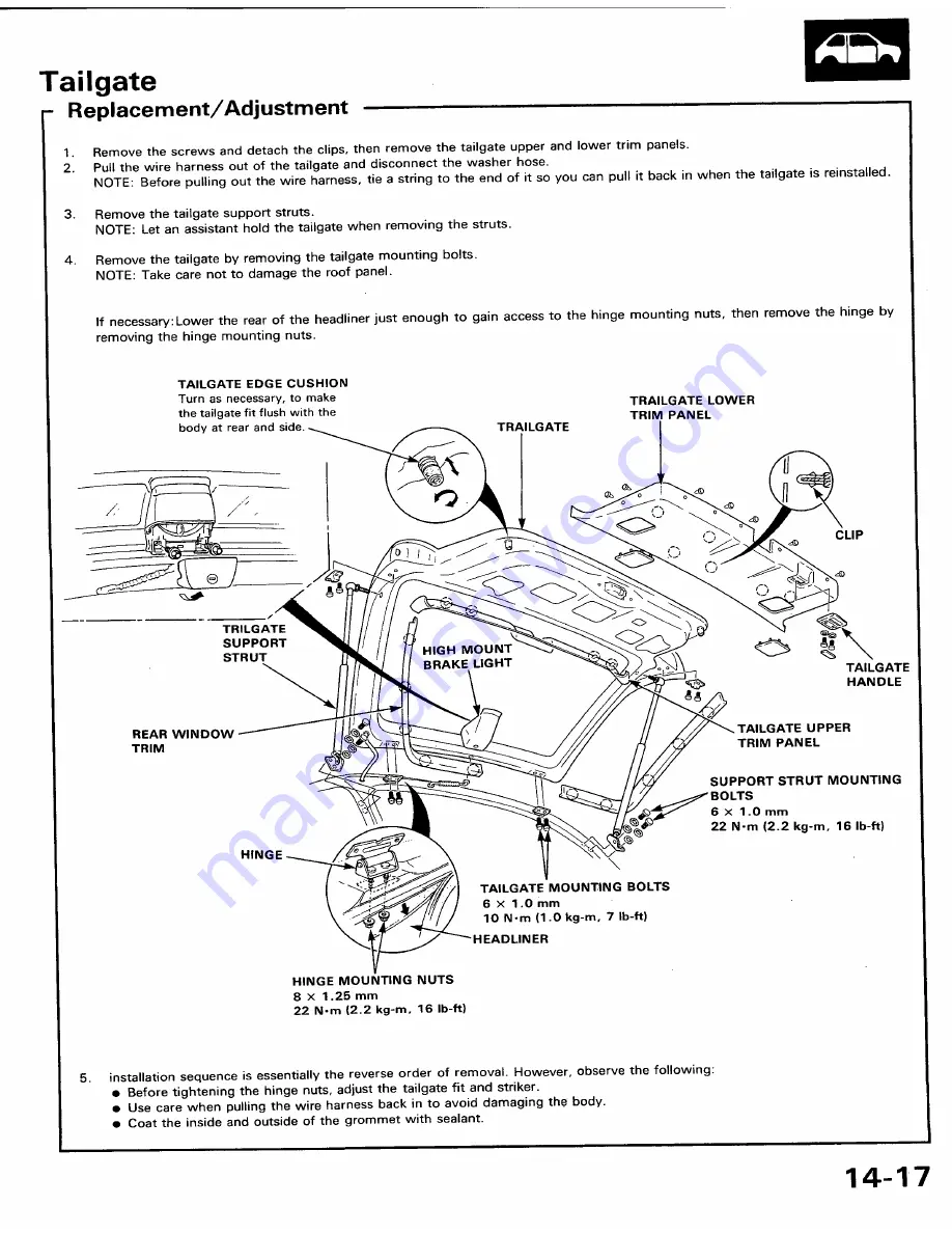 Honda 1991 Accord Aero Deck
1992 Accord Скачать руководство пользователя страница 1256