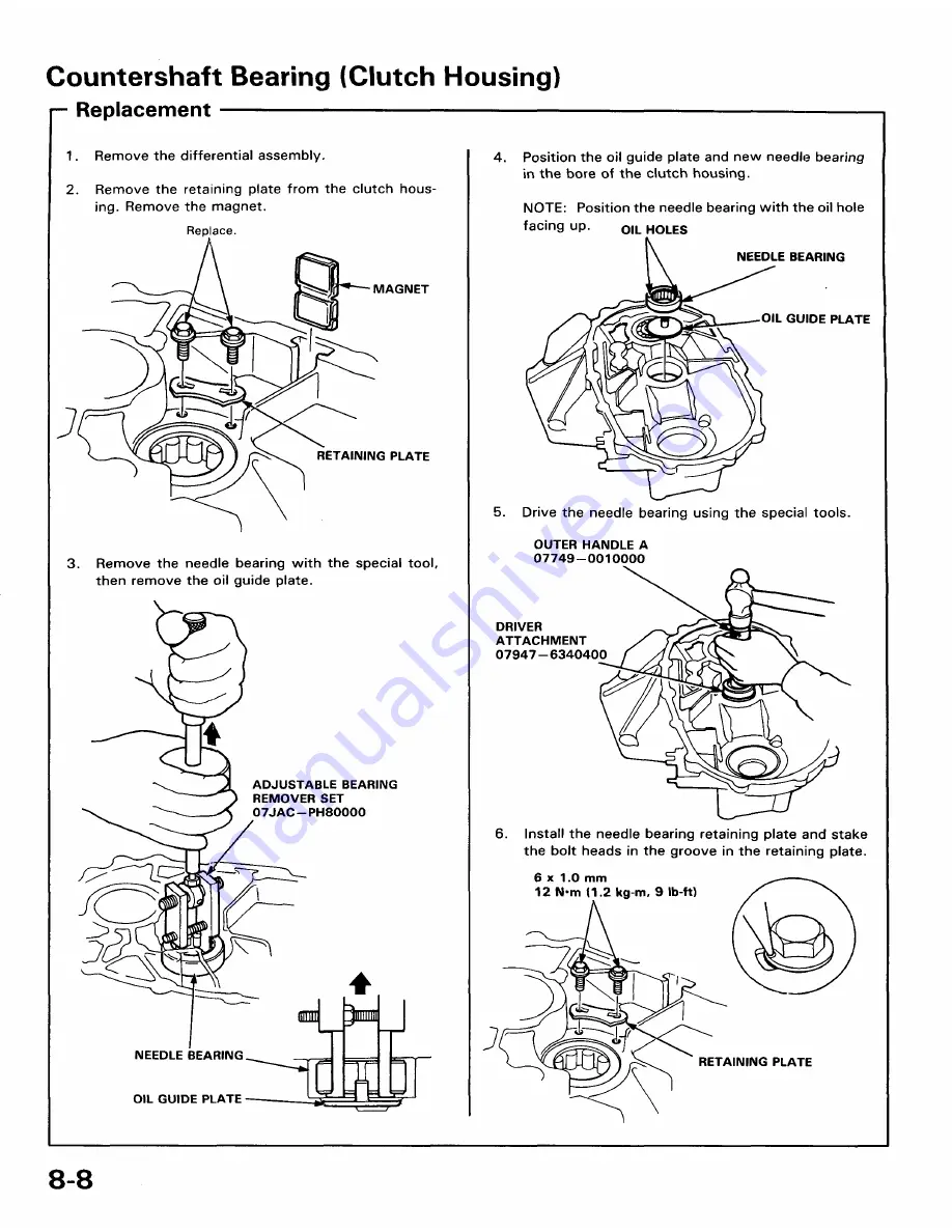 Honda 1991 Accord Aero Deck
1992 Accord Repair Manual Download Page 1384