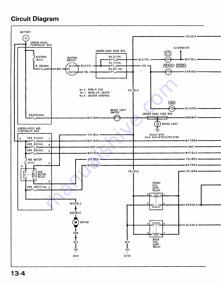 Honda 1991 Accord Aero Deck
1992 Accord Repair Manual Download Page 1502