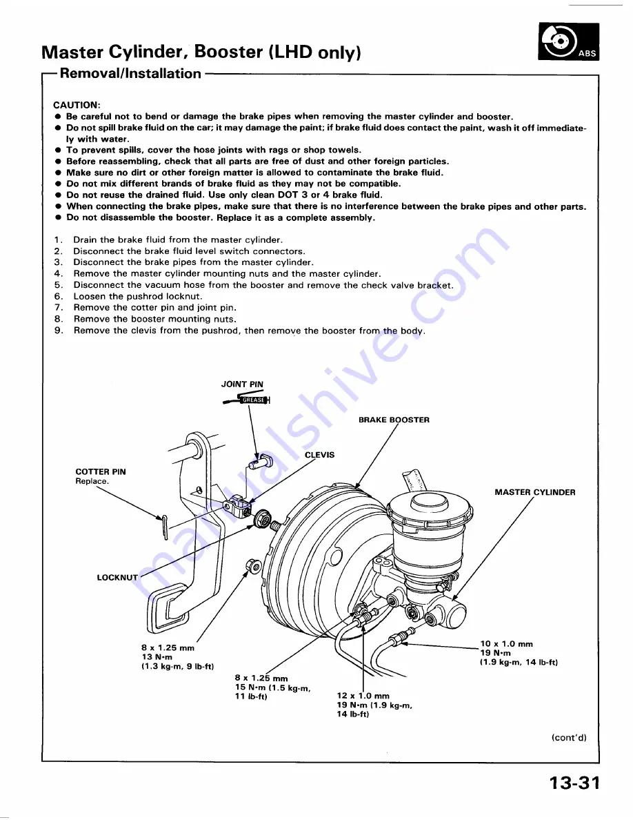 Honda 1991 Accord Aero Deck
1992 Accord Repair Manual Download Page 1529