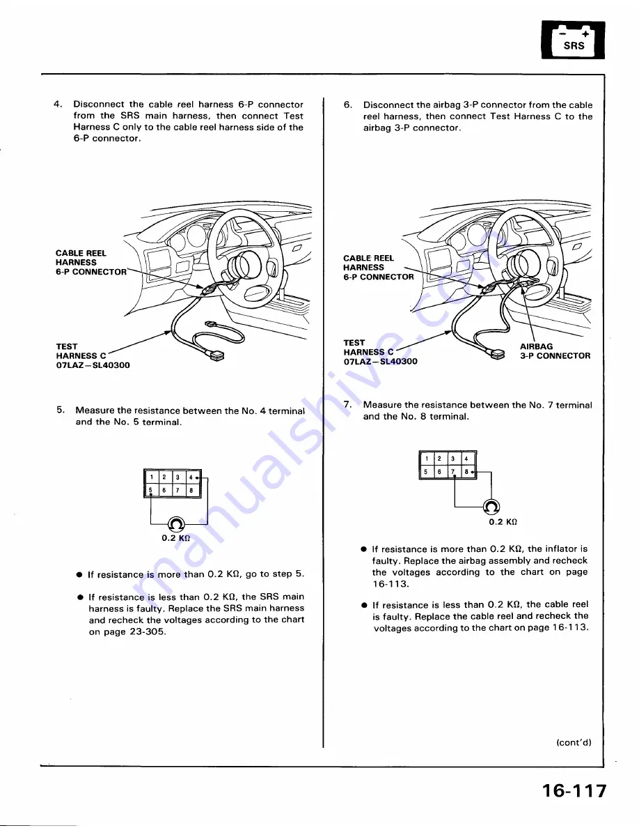 Honda 1991 Accord Aero Deck
1992 Accord Repair Manual Download Page 1668