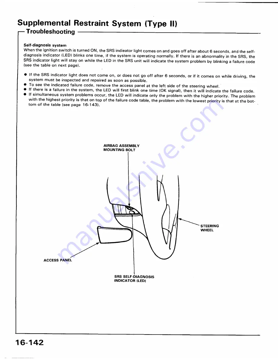 Honda 1991 Accord Aero Deck
1992 Accord Repair Manual Download Page 1694