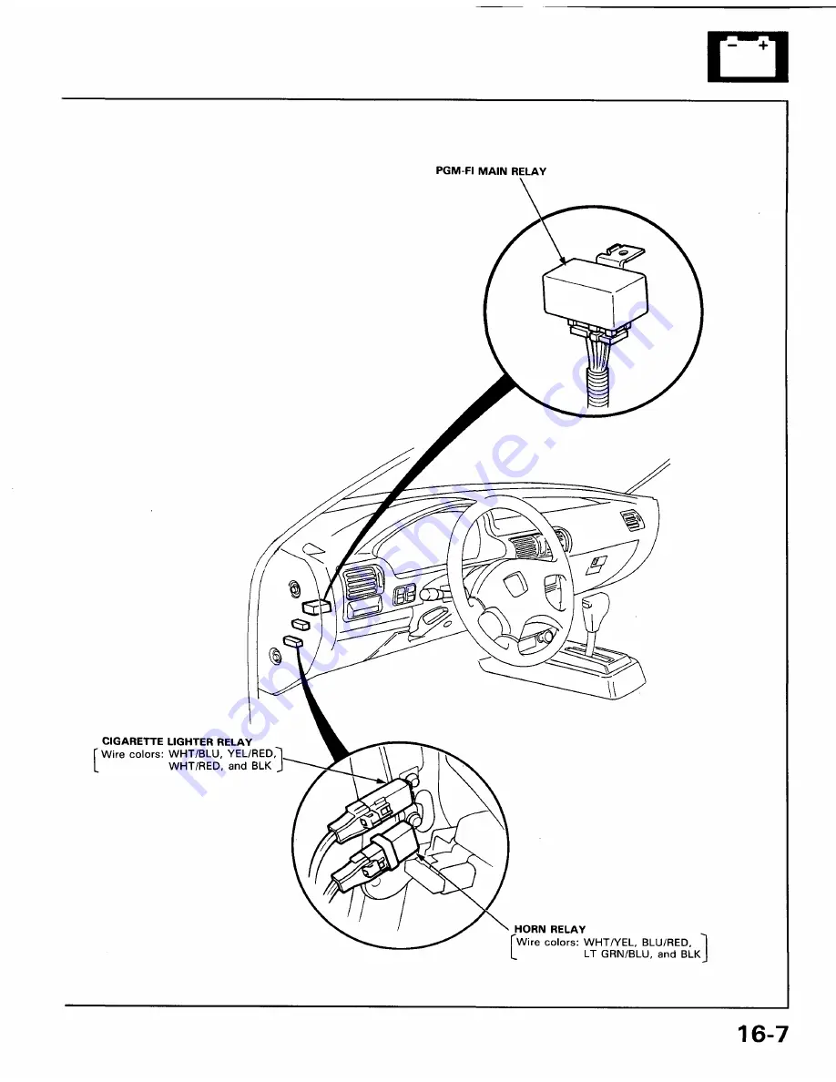 Honda 1991 Accord Aero Deck
1992 Accord Repair Manual Download Page 1796