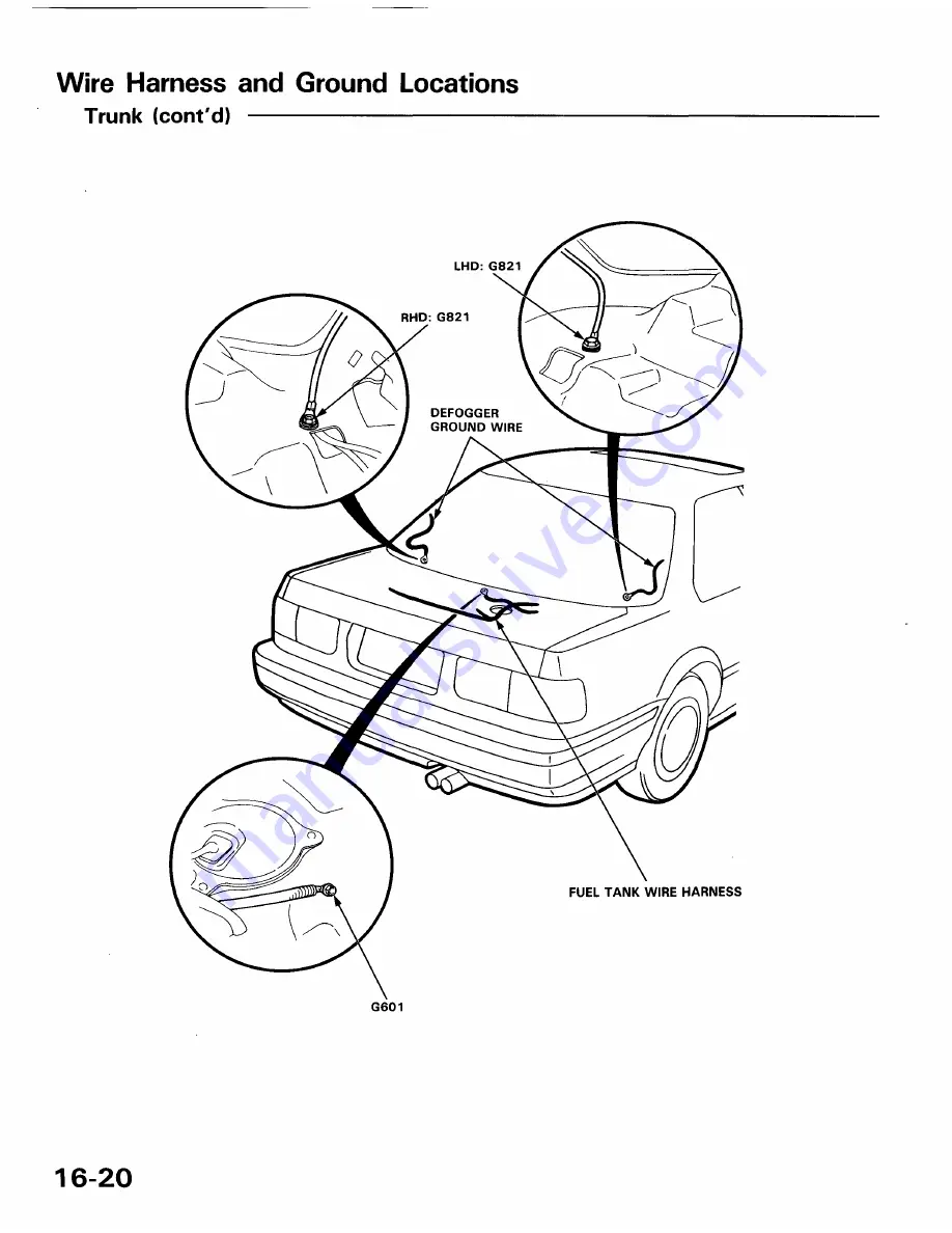 Honda 1991 Accord Aero Deck
1992 Accord Repair Manual Download Page 1810