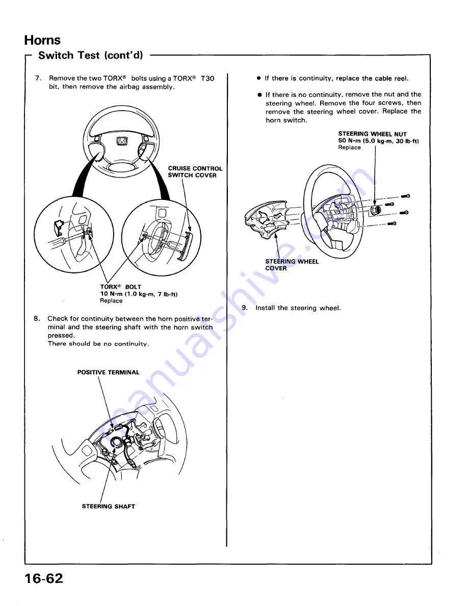 Honda 1991 Accord Aero Deck
1992 Accord Repair Manual Download Page 1850