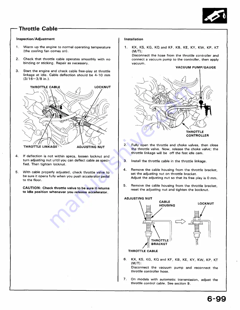 Honda 1991 Accord Aero Deck
1992 Accord Repair Manual Download Page 211