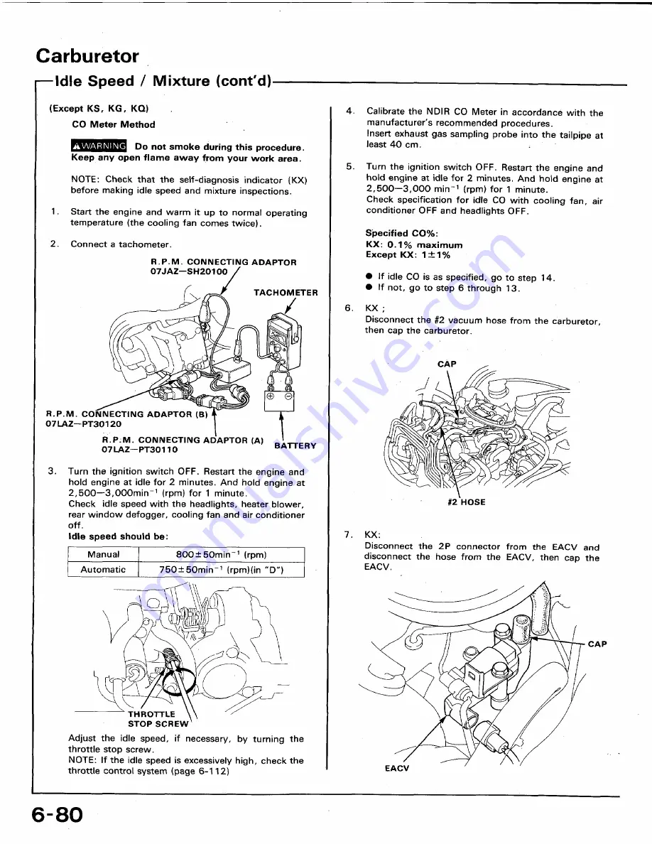 Honda 1991 Accord Aero Deck
1992 Accord Repair Manual Download Page 249