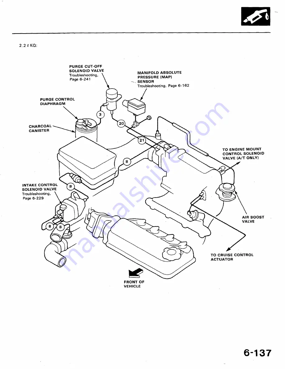 Honda 1991 Accord Aero Deck
1992 Accord Скачать руководство пользователя страница 261