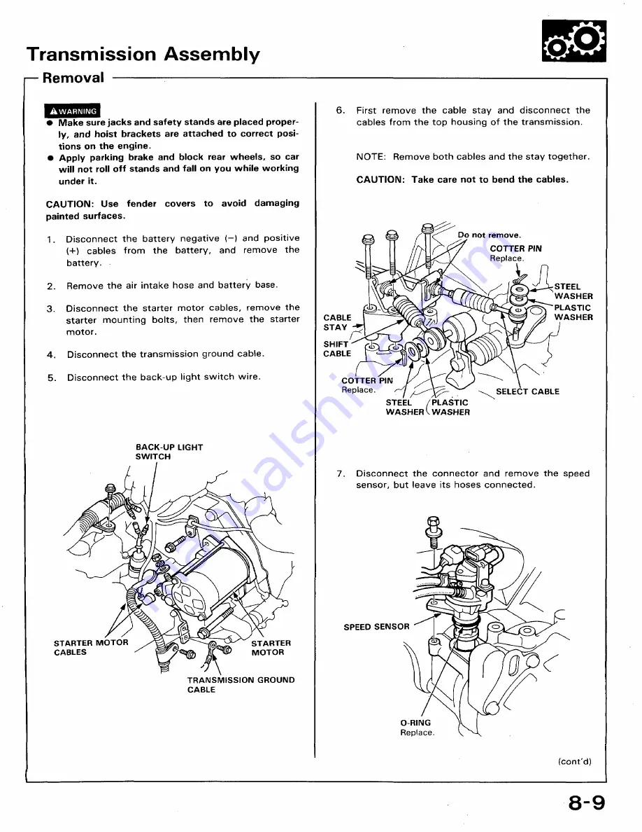 Honda 1991 Accord Aero Deck
1992 Accord Repair Manual Download Page 369