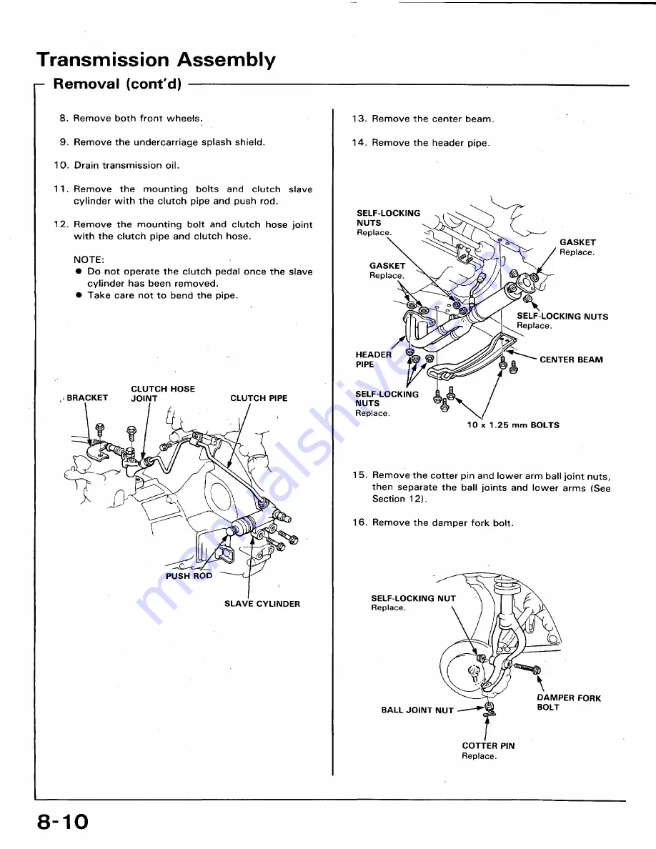 Honda 1991 Accord Aero Deck
1992 Accord Скачать руководство пользователя страница 370