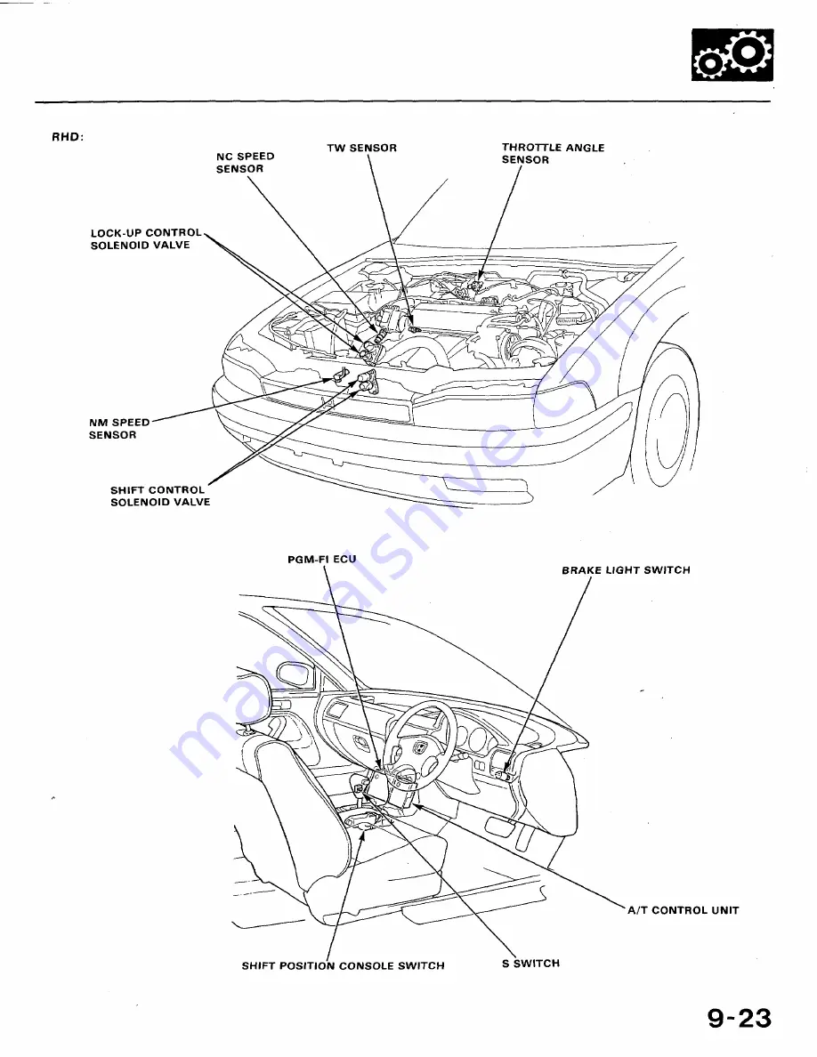 Honda 1991 Accord Aero Deck
1992 Accord Скачать руководство пользователя страница 394