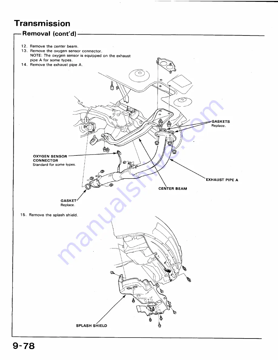 Honda 1991 Accord Aero Deck
1992 Accord Repair Manual Download Page 447