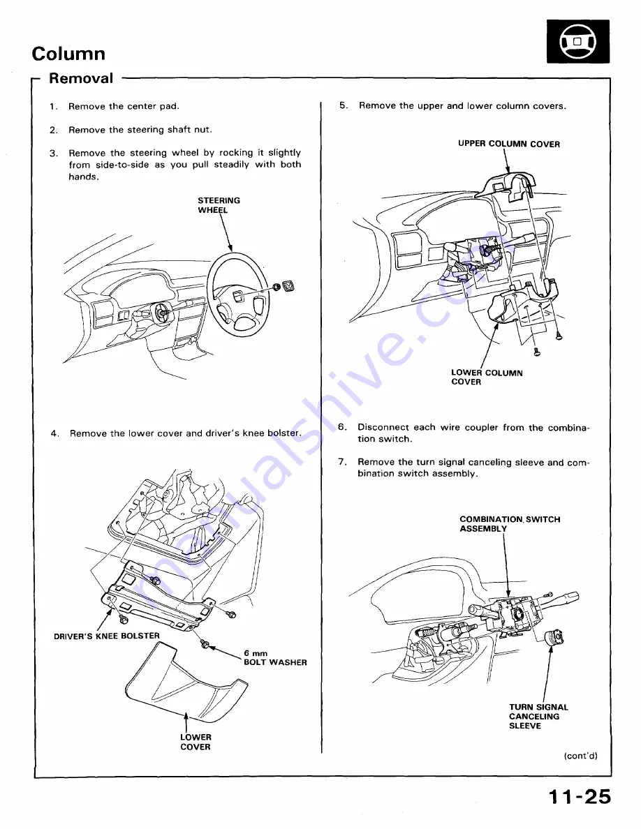 Honda 1991 Accord Aero Deck
1992 Accord Скачать руководство пользователя страница 494