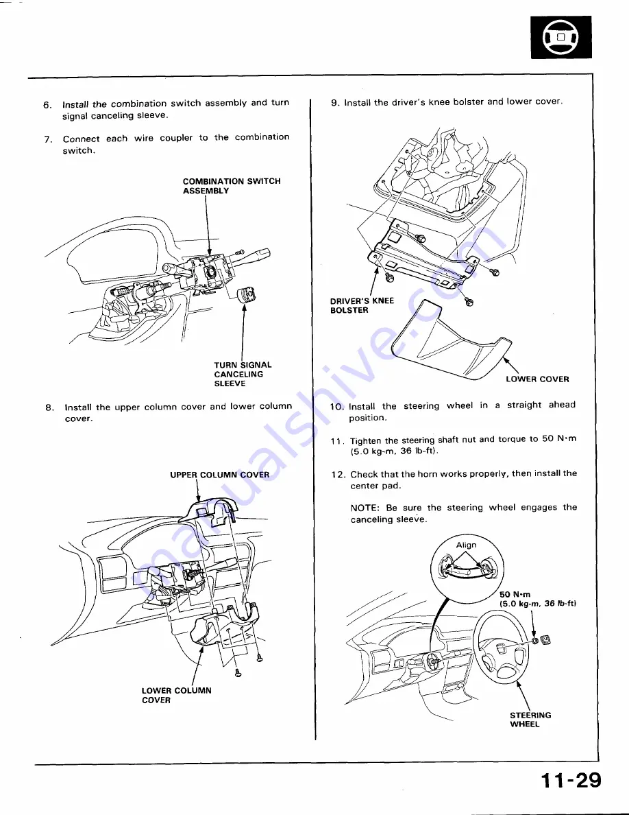 Honda 1991 Accord Aero Deck
1992 Accord Скачать руководство пользователя страница 499