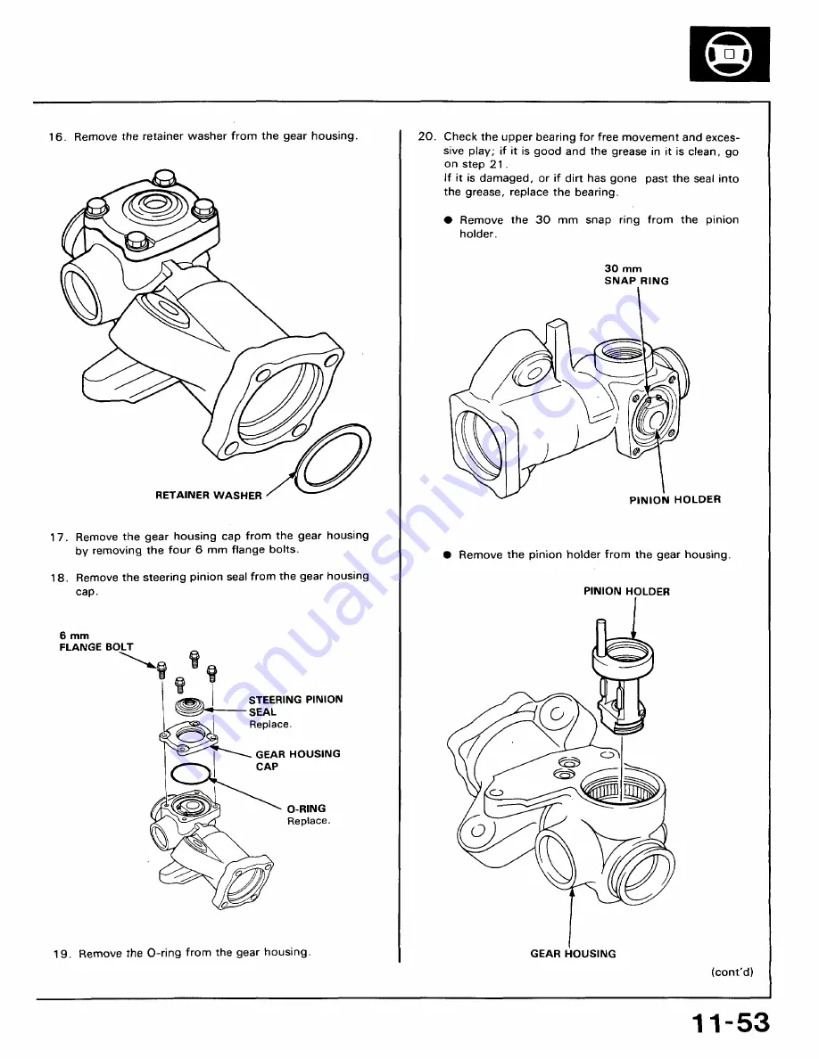 Honda 1991 Accord Aero Deck
1992 Accord Repair Manual Download Page 523