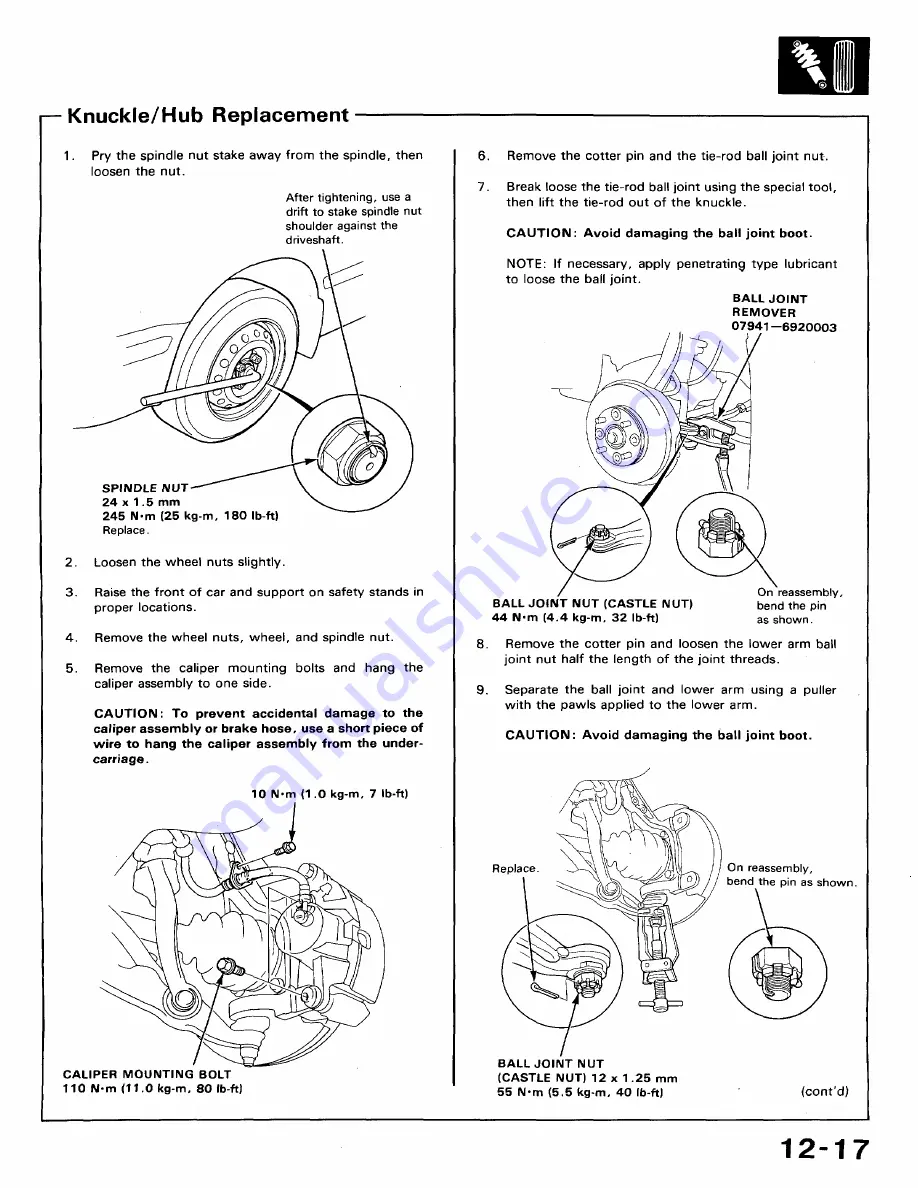 Honda 1991 Accord Aero Deck
1992 Accord Repair Manual Download Page 562