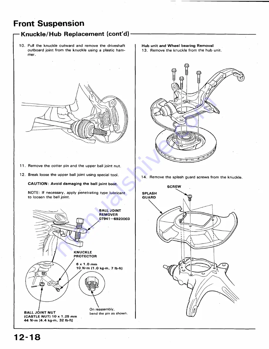 Honda 1991 Accord Aero Deck
1992 Accord Repair Manual Download Page 563