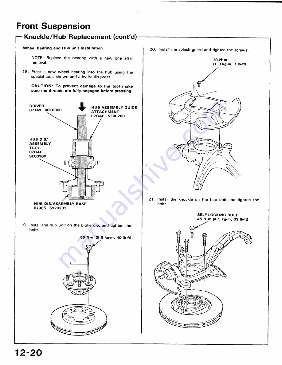 Honda 1991 Accord Aero Deck
1992 Accord Repair Manual Download Page 565