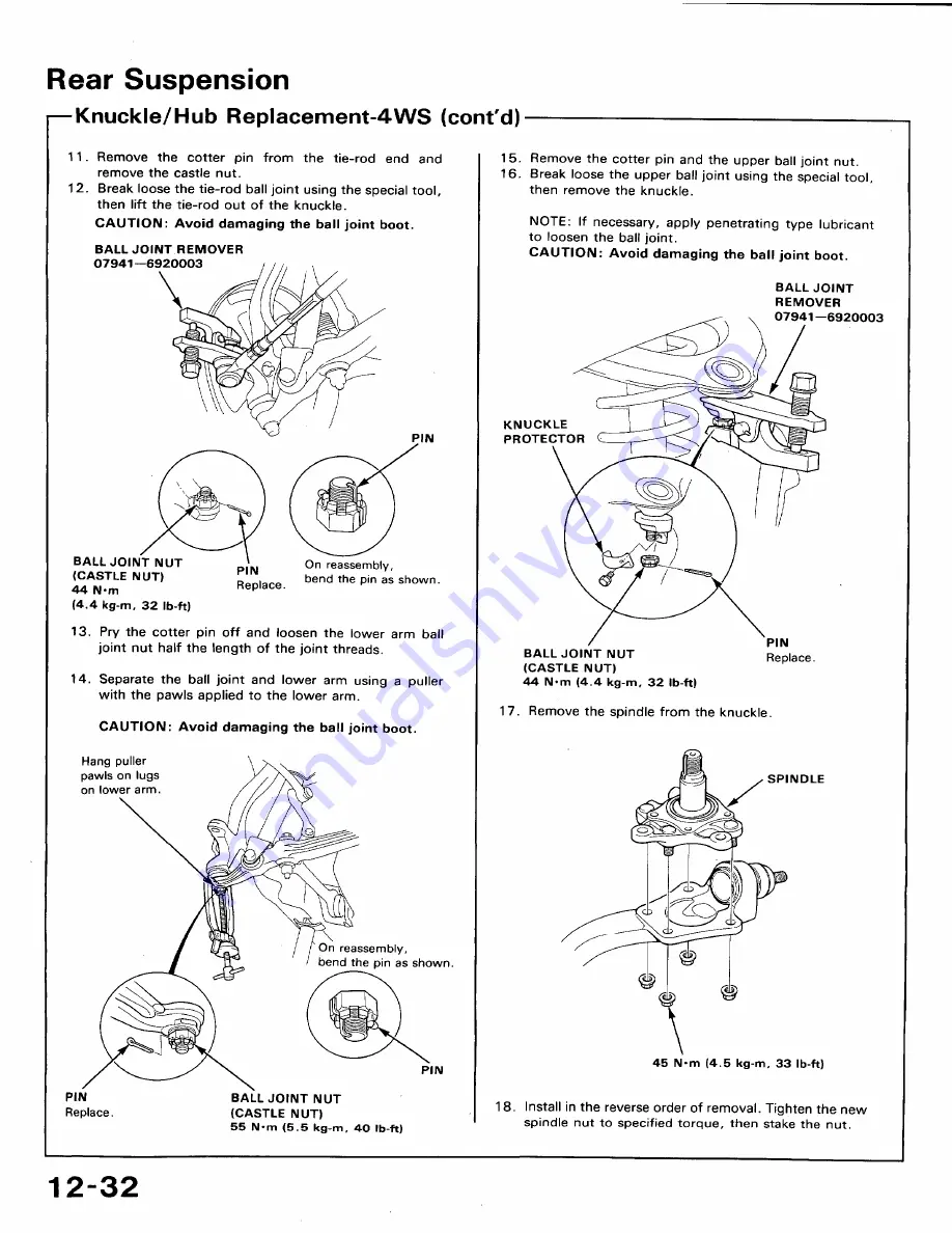 Honda 1991 Accord Aero Deck
1992 Accord Repair Manual Download Page 577