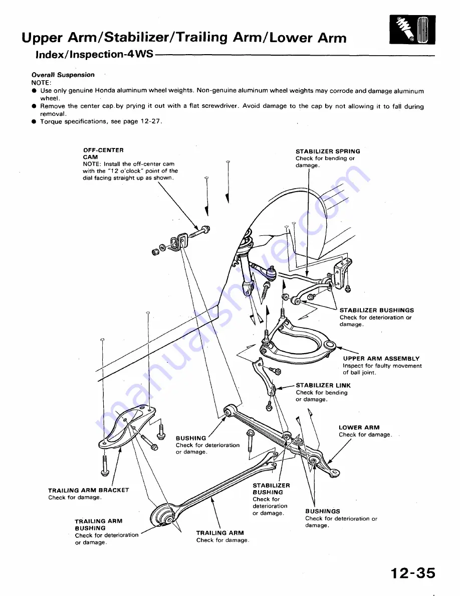 Honda 1991 Accord Aero Deck
1992 Accord Скачать руководство пользователя страница 580