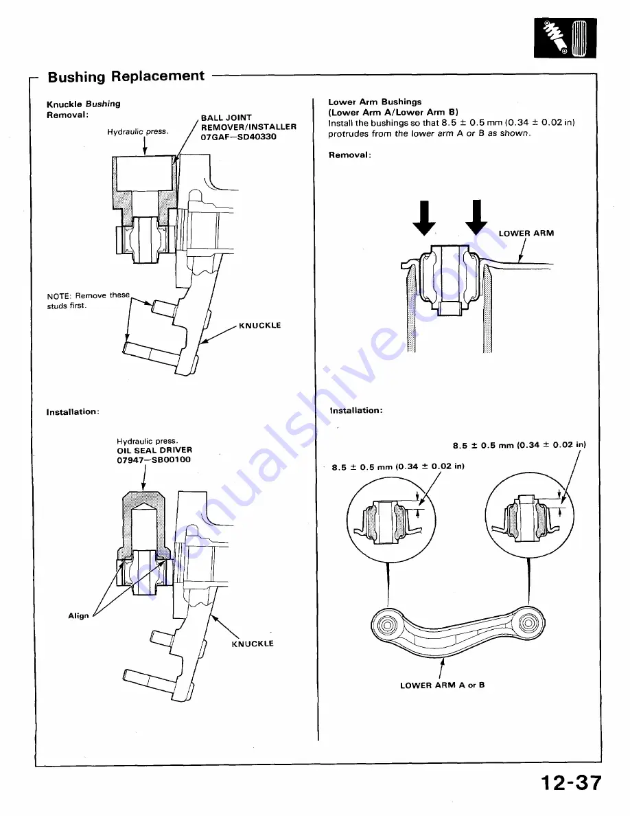 Honda 1991 Accord Aero Deck
1992 Accord Repair Manual Download Page 582