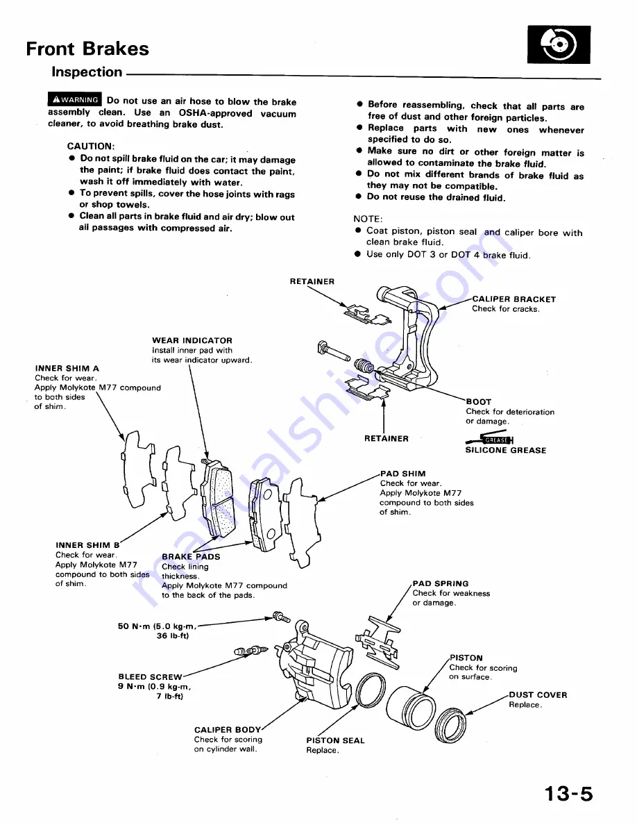 Honda 1991 Accord Aero Deck
1992 Accord Repair Manual Download Page 590