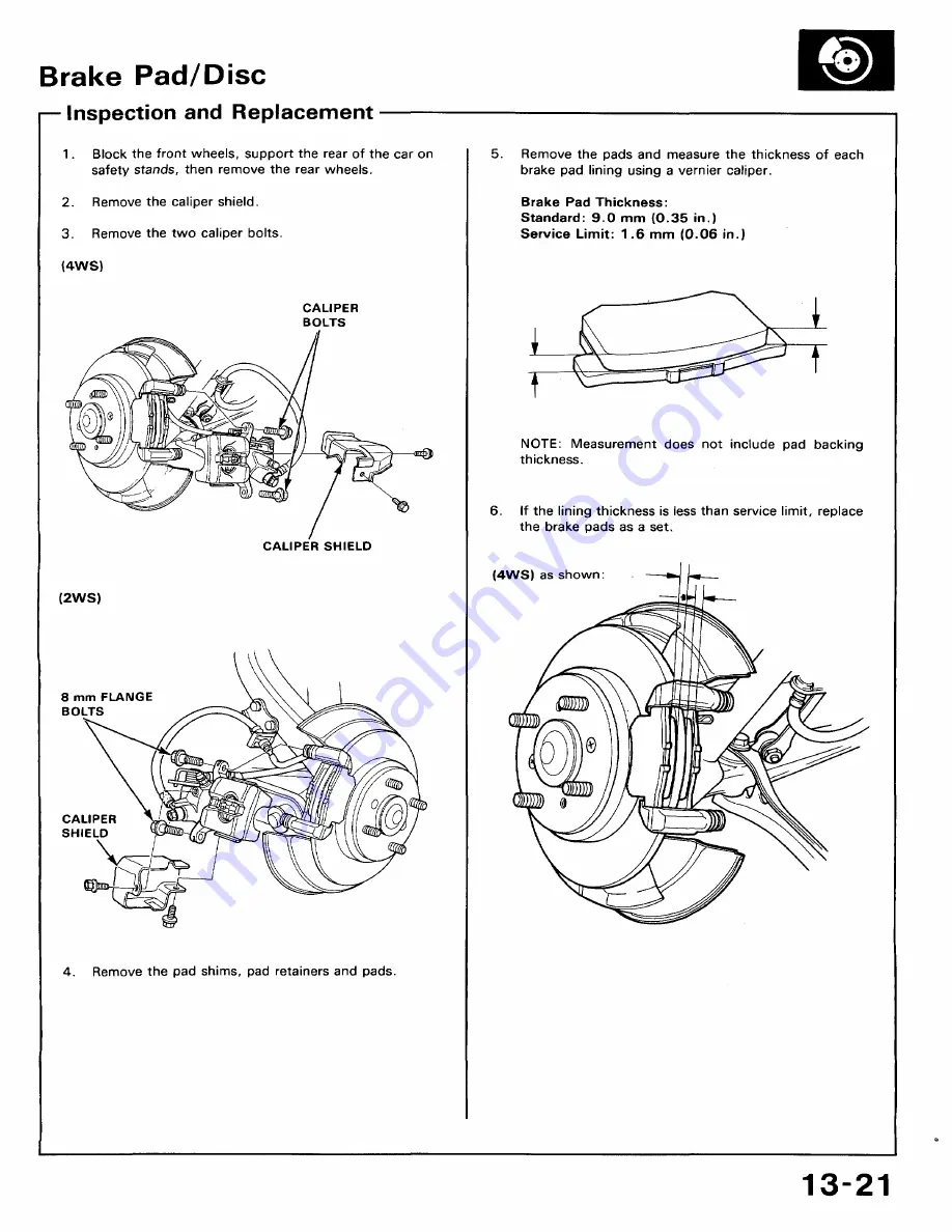 Honda 1991 Accord Aero Deck
1992 Accord Repair Manual Download Page 606