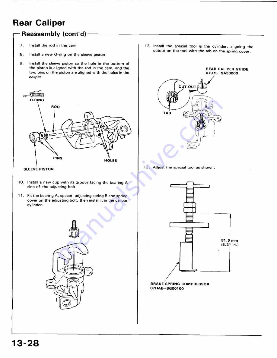 Honda 1991 Accord Aero Deck
1992 Accord Repair Manual Download Page 613