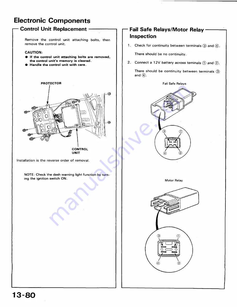 Honda 1991 Accord Aero Deck
1992 Accord Скачать руководство пользователя страница 662