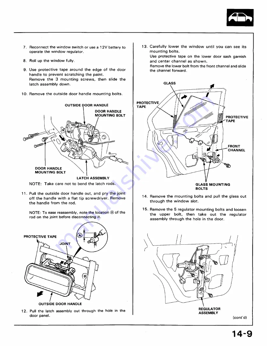 Honda 1991 Accord Aero Deck
1992 Accord Repair Manual Download Page 677