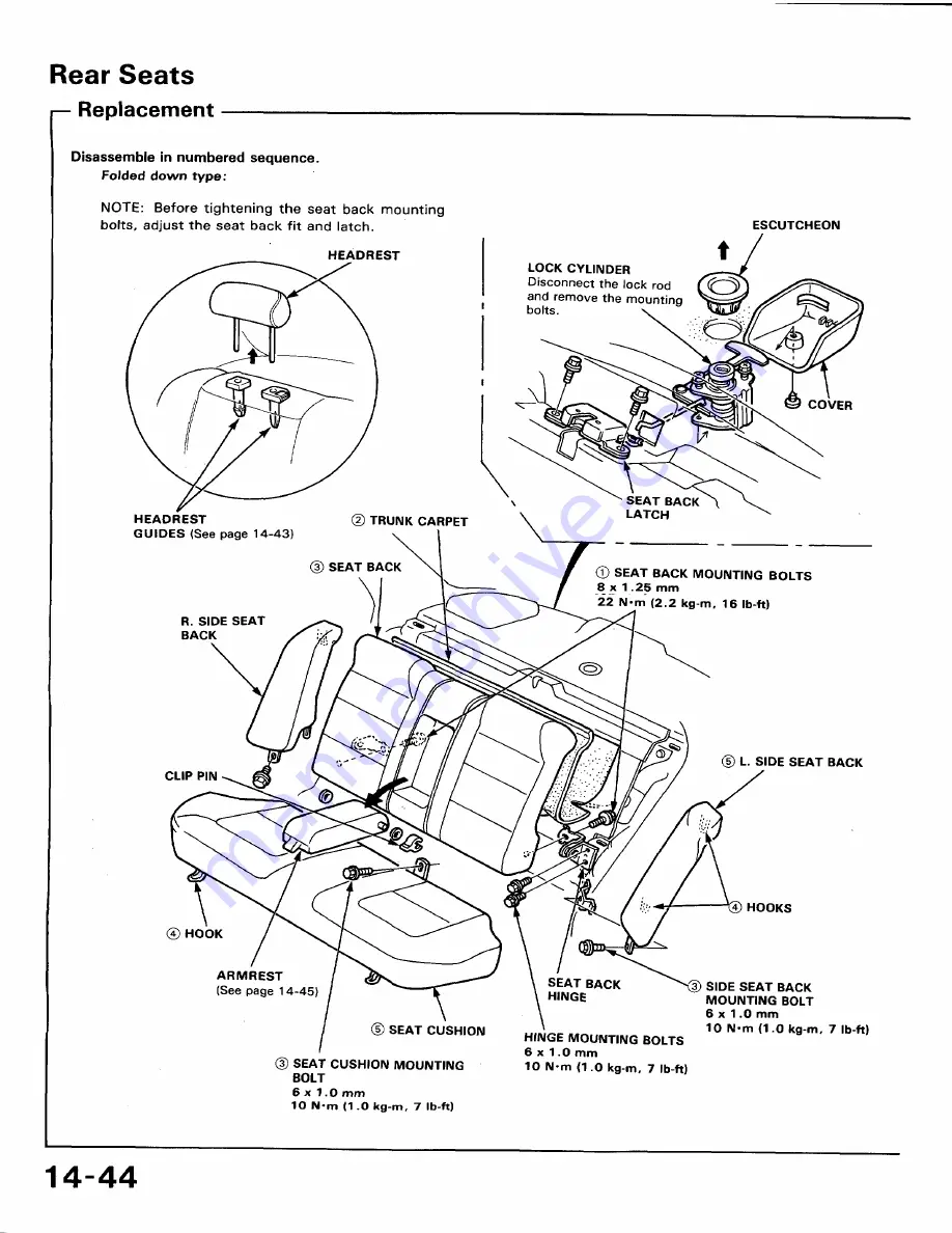 Honda 1991 Accord Aero Deck
1992 Accord Repair Manual Download Page 702