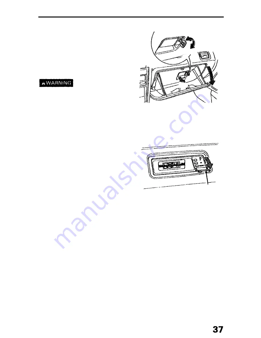 Honda 1991 Accord Sedan Owner'S Manual Download Page 38