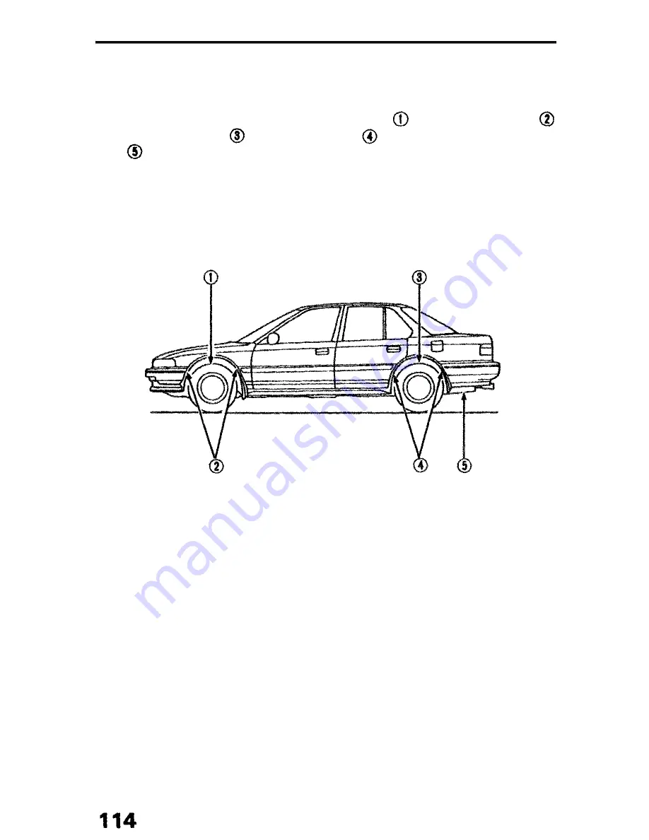 Honda 1991 Accord Sedan Owner'S Manual Download Page 115