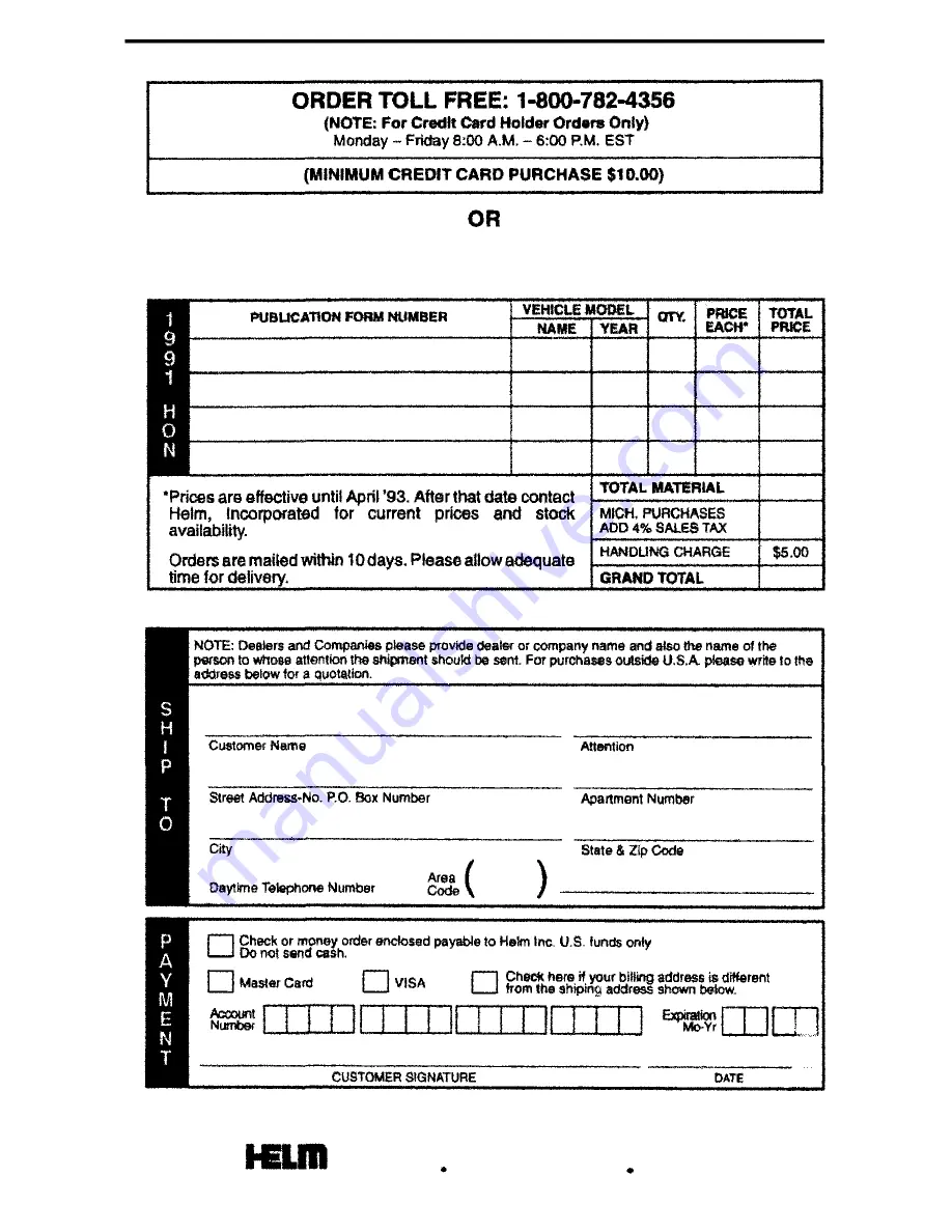 Honda 1991 Prelude Owner'S Manual Download Page 146