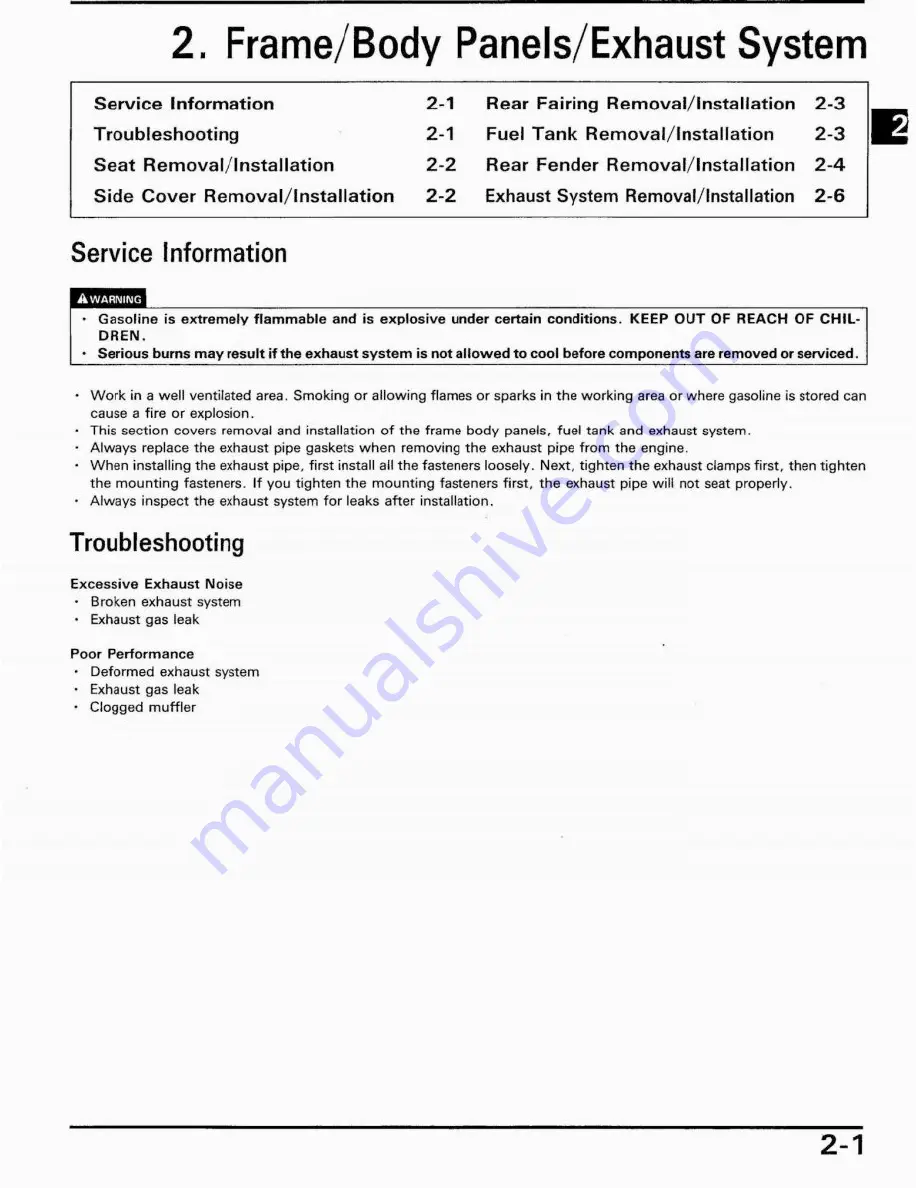 Honda 1992 CB750F2 Service Manual Download Page 33