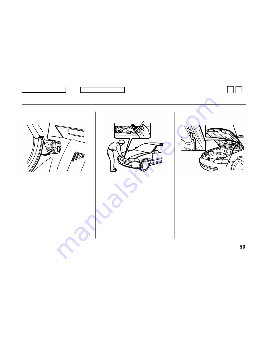 Honda 1993 Civic Coupe Owner'S Manual Download Page 83