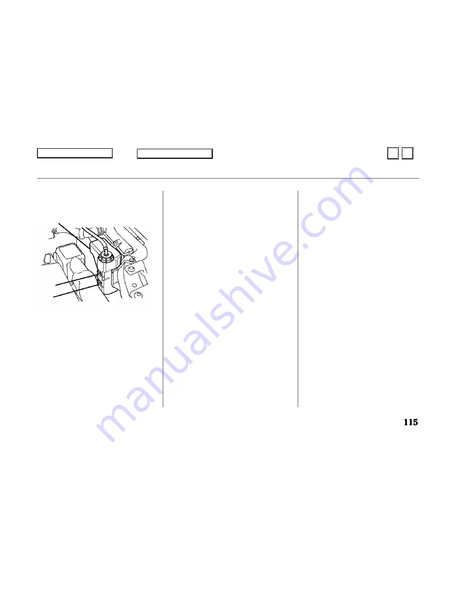 Honda 1993 Civic Coupe Owner'S Manual Download Page 115