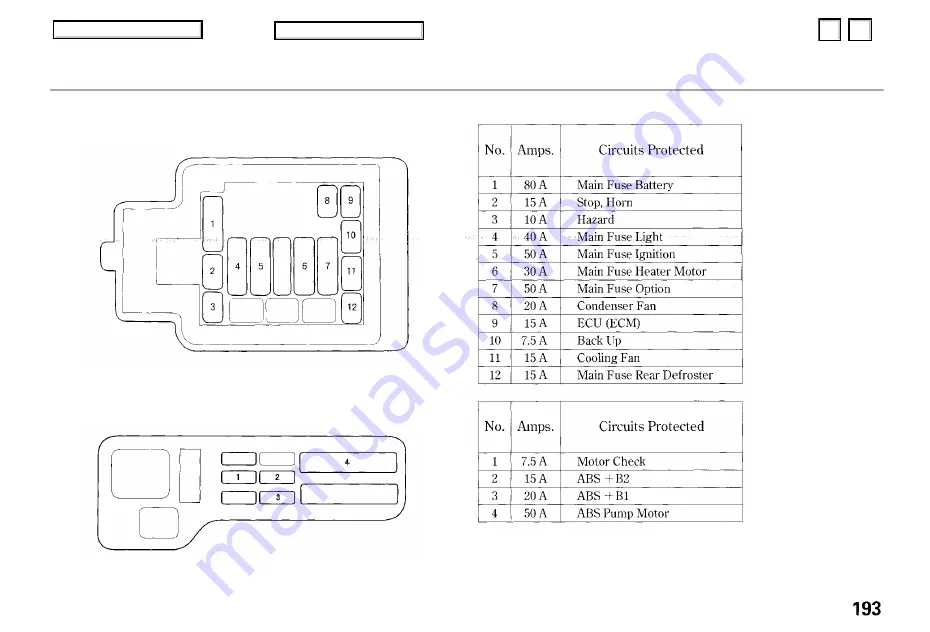 Honda 1996 Civic Del Sol Owner'S Manual Download Page 192