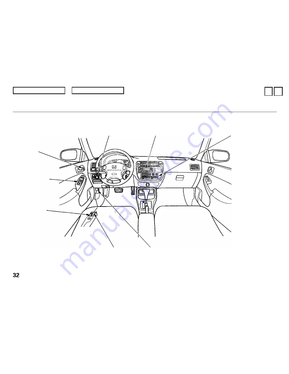 Honda 1996 Civic Sedan Скачать руководство пользователя страница 32
