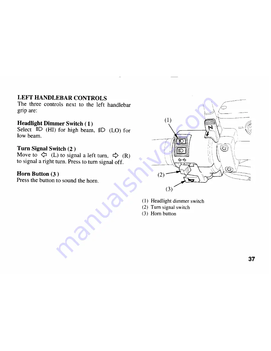 Honda 1997 GL1500C Valkirie Owner'S Manual Download Page 45