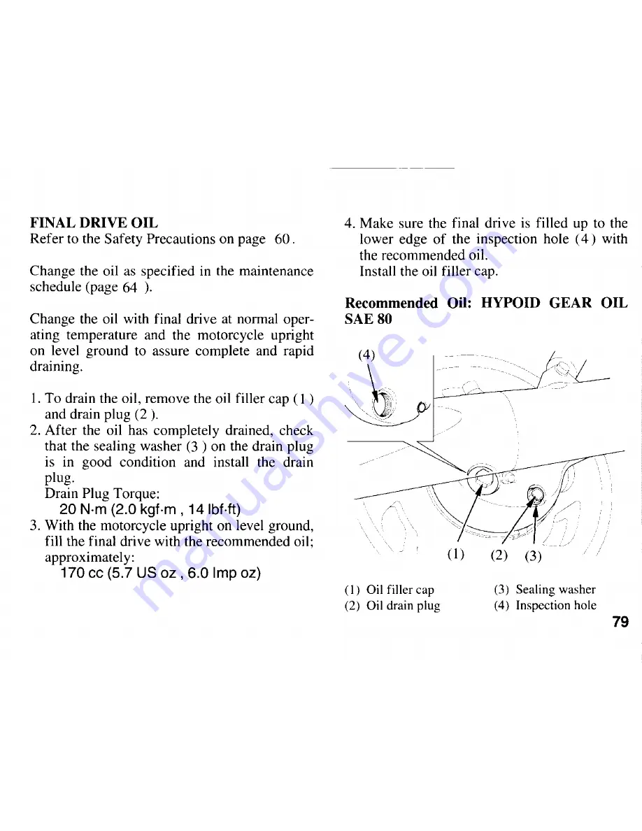 Honda 1997 GL1500C Valkirie Owner'S Manual Download Page 87