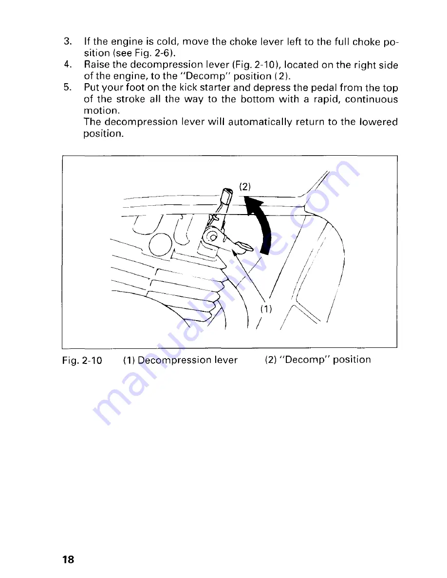 Honda 1997 TRX300 Fourtrax 300 Owner'S Manual Download Page 24