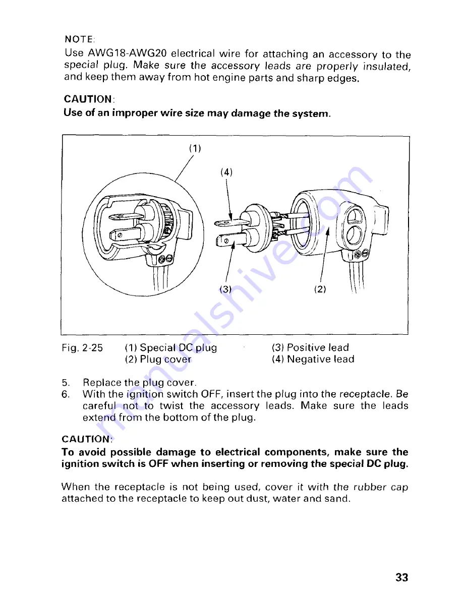 Honda 1997 TRX300 Fourtrax 300 Owner'S Manual Download Page 39