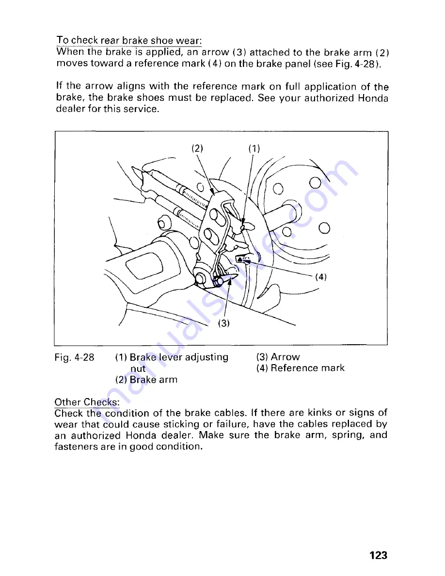 Honda 1997 TRX300 Fourtrax 300 Owner'S Manual Download Page 129