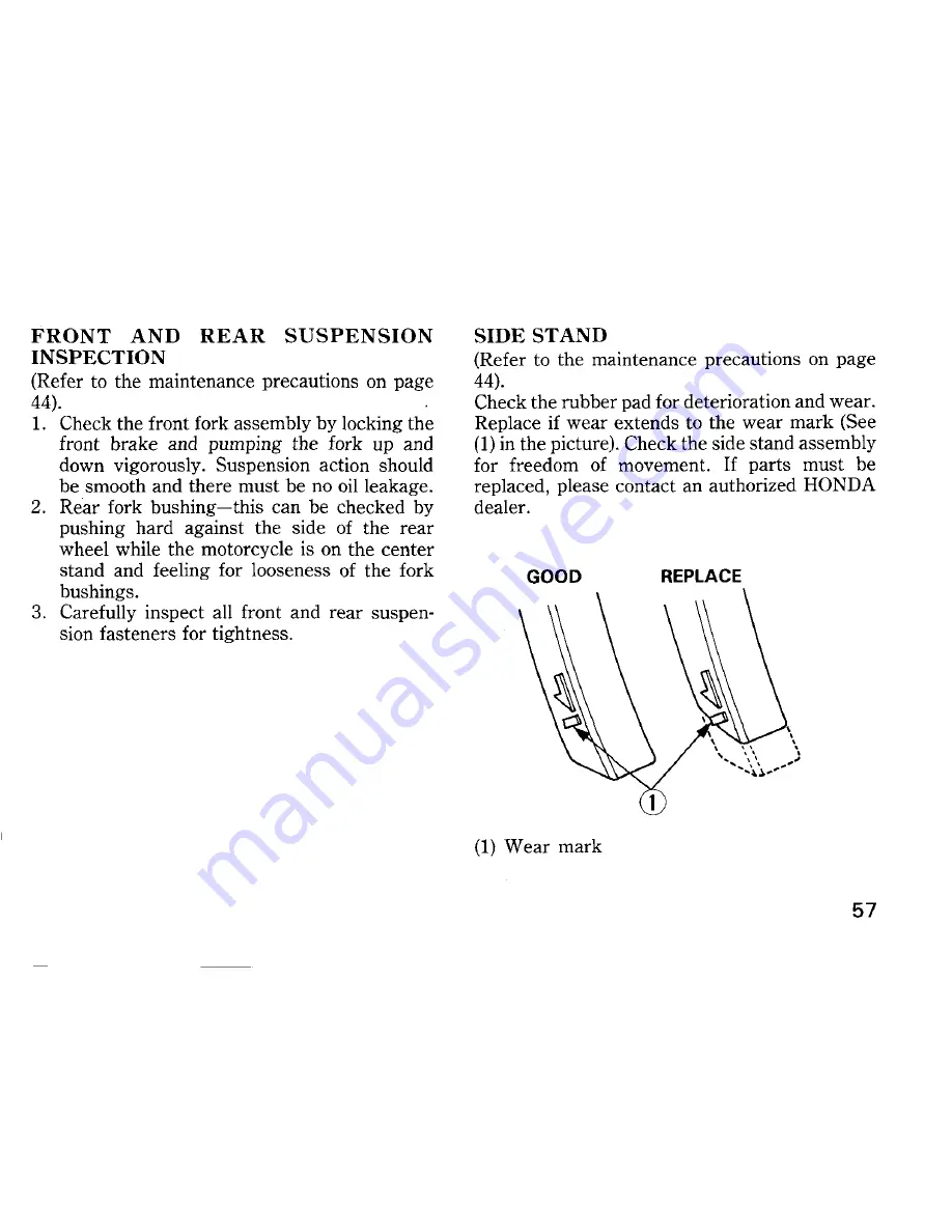 Honda 1998 CD250U Owner'S Manual Download Page 63