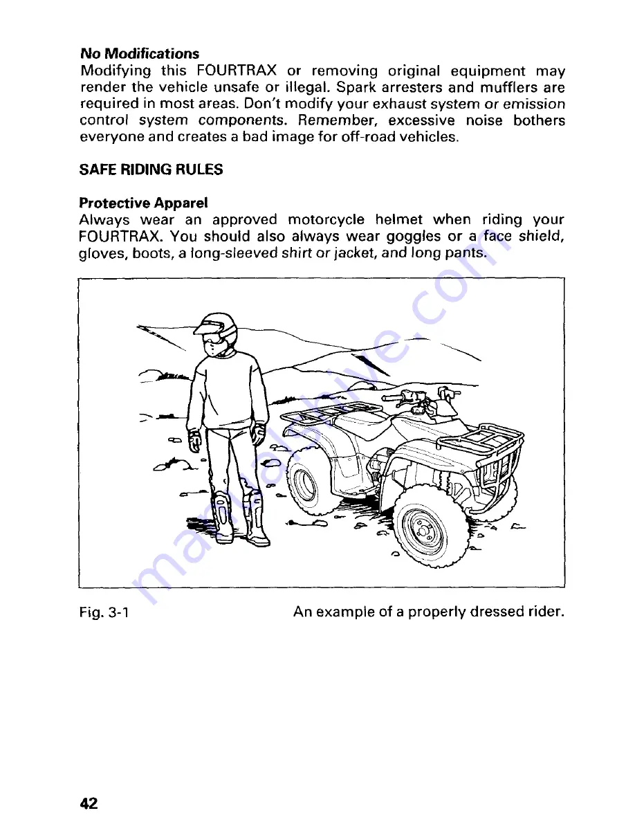 Honda 1998 TRX250 Скачать руководство пользователя страница 47