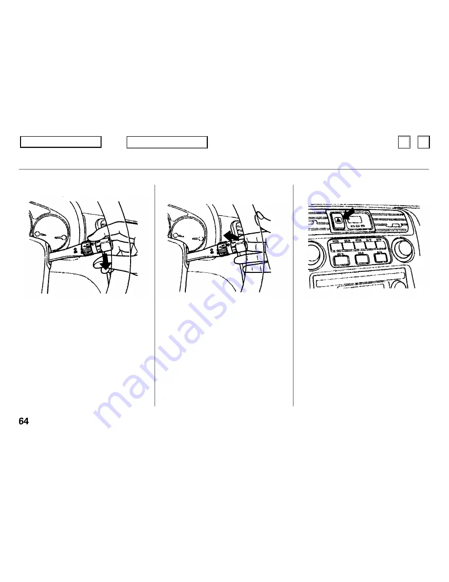 Honda 1999 Accord Coupe Owner'S Manual Download Page 64