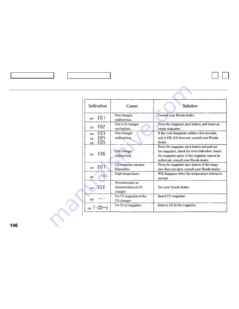 Honda 1999 Accord Coupe Owner'S Manual Download Page 146